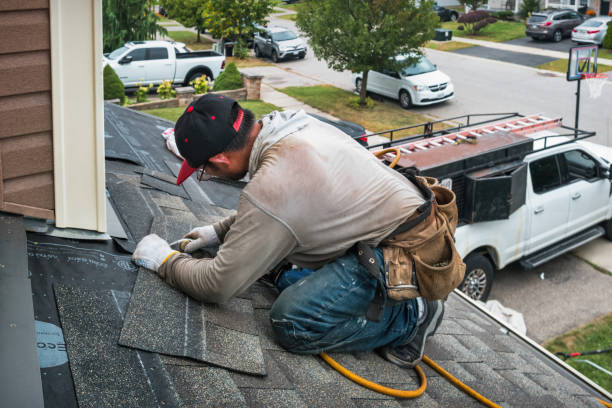Professional Gutter Repair And Installation technician working in Tilton, IL